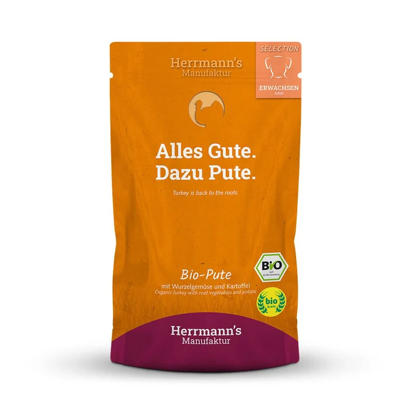 Herrmann's BIO Adult Pavo con tubérculos y patatas