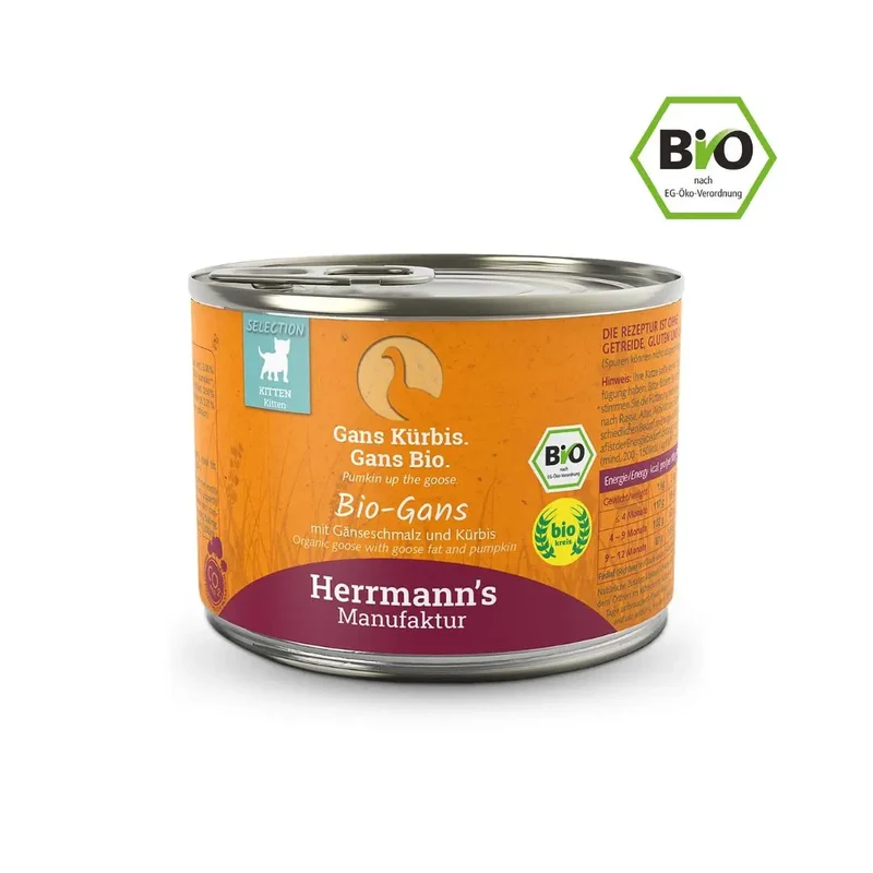 Herrmann's BIO Selection Cat Kitten Ganso 200g
