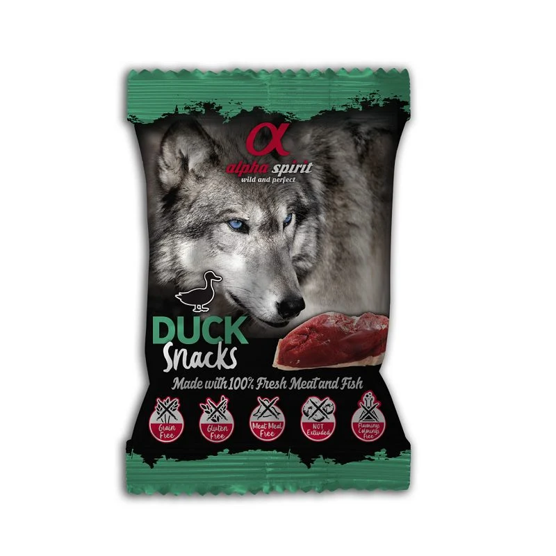 Alpha Spirit Dog Snacks de Pato 50g