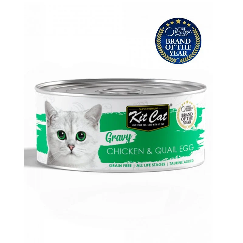 Kit Cat lata Gravy Pollo con Huevo 70g