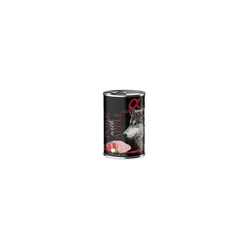 Alpha Spirit Canine Cerdo con Manzana Amarilla Alimento Húmedo 400g
