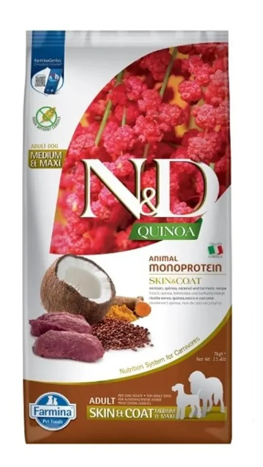 Farmina N&D Quinoa Skin & Coat Perro Adulto Ciervo 7Kg