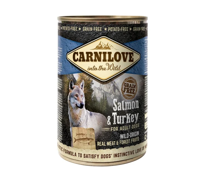 Carnilove Canine Adult Salmón Pavo Comida Húmeda 2,4Kg