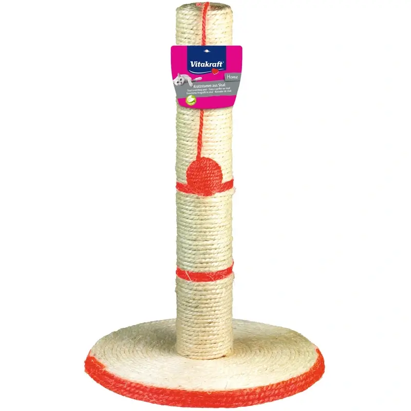 Vitakraft Rascador Sisal Con Plato+Torre+Bola 50 centímetros, 1 unidad