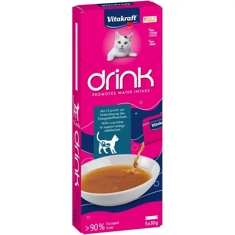Vitakraft Vita Drink Salmon C/L-Carnitina 9X5X30Gr
