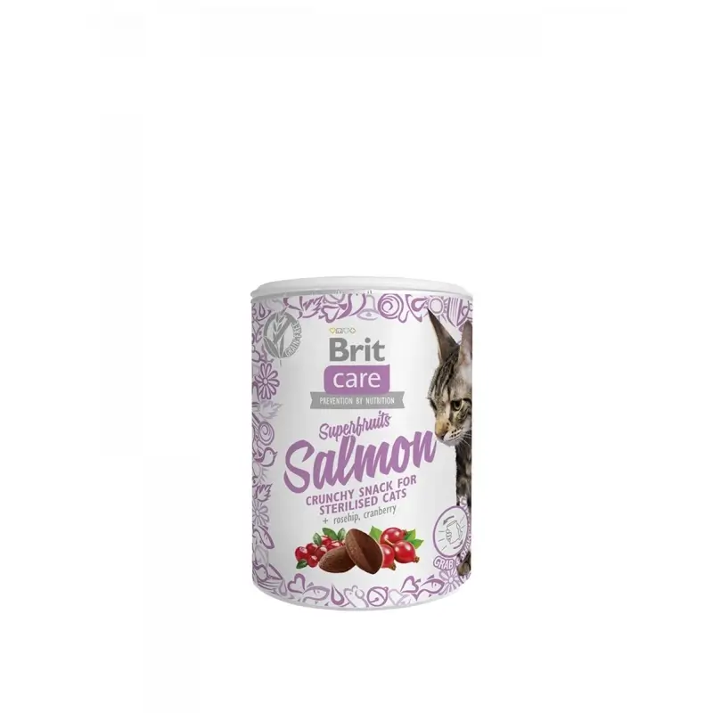 Brit Care Cat Snack Sf Salmón 6x100 gramos