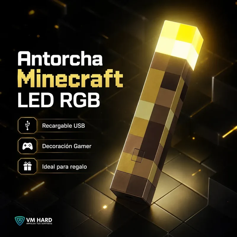 Antorcha de Minecraft Led Recargable
