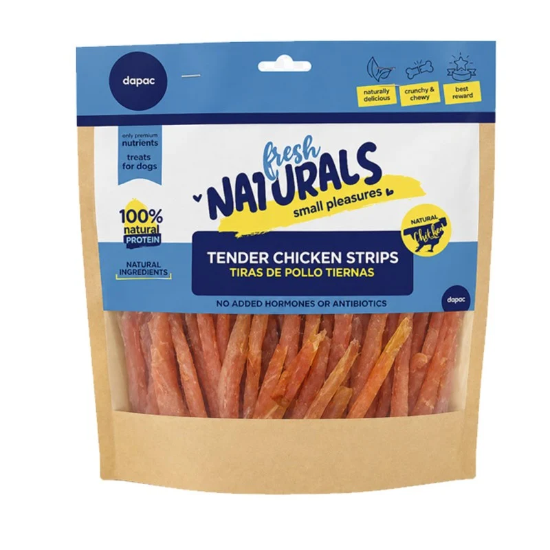 Fresh Naturals Tiras Tiernas de Pollo para Perros 1,1kg