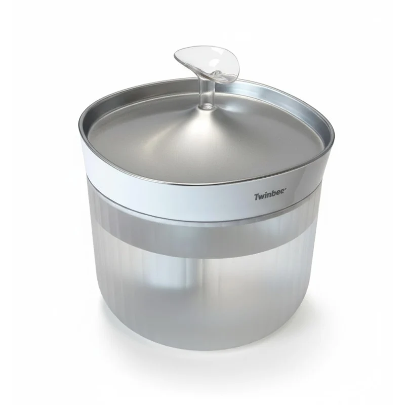 Twinbee P300su Bebedero Automático de Acero Inoxidable 2,5L