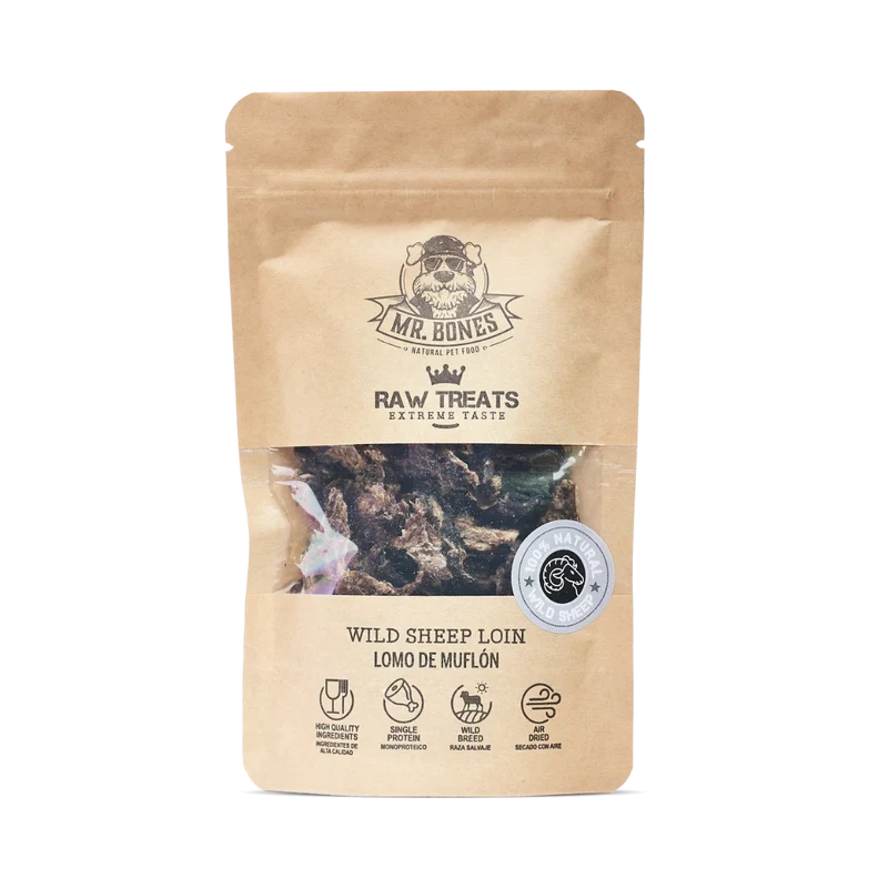 Mr.Bones RAW Treats Lomo de Muflón 45g