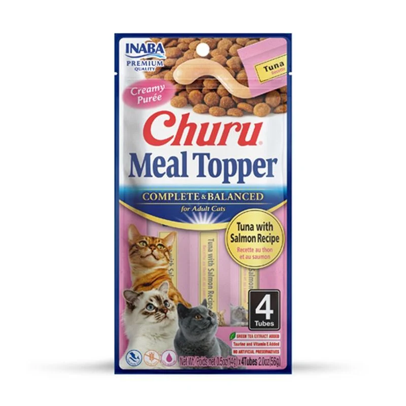 Inaba Cat Churu Meal Topper - Atún con Salmón 4x25g