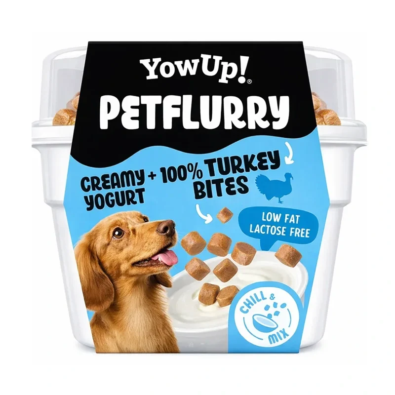 YowUp! Petflurry Yogur con Toppings de Pavo 125g