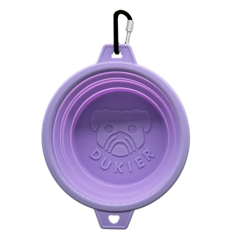 Dukier Bebedero Plegable Purple para Perro
