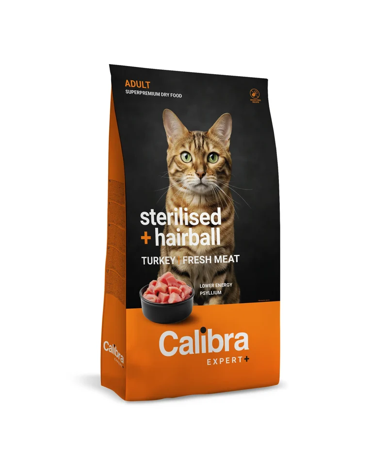Calibra Cat Expert+ Adult Sterilised & Hairball Pienso 400G