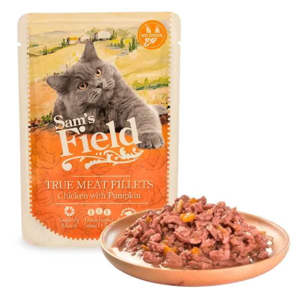 Sam's Field Adult Sobre De Pollo Y Calabaza 85gr