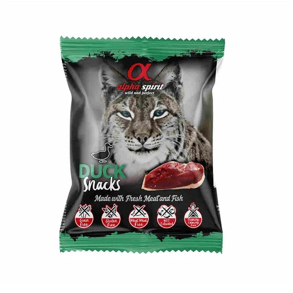 Alpha Spirit Cat Snacks de Pato 50g