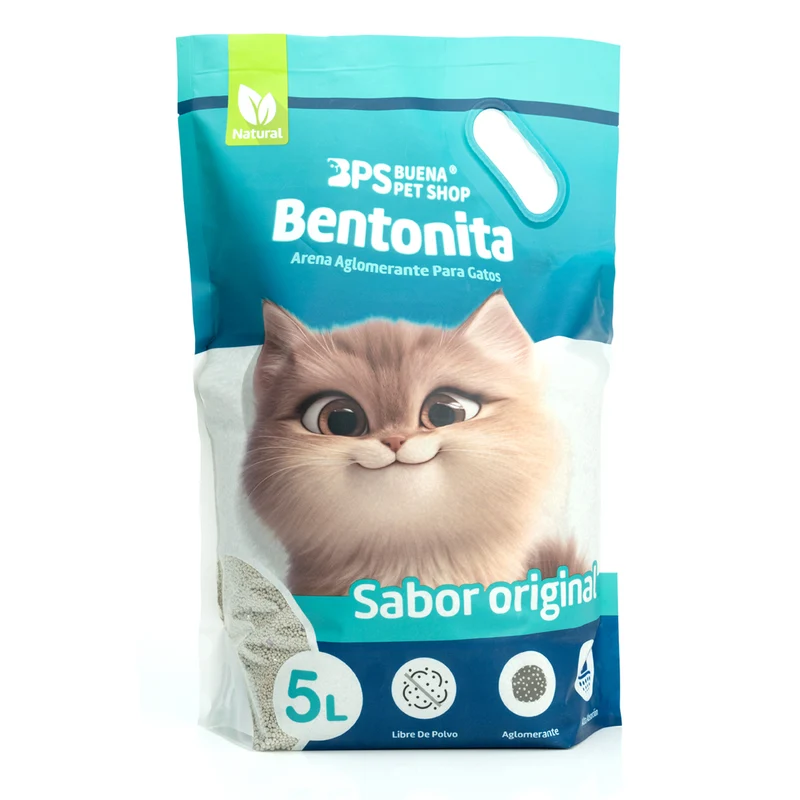 BPS® Arena BENTONITA Aglomerante para Gatos - Original