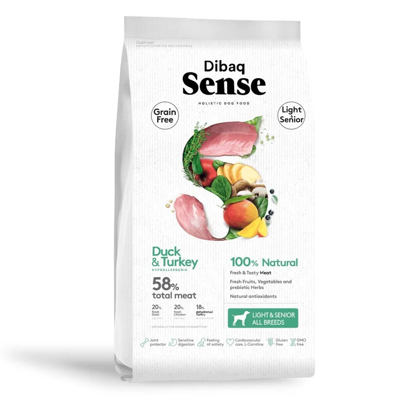 Dibaq Sense Pato y Pavo Light o Senior sin Cereales