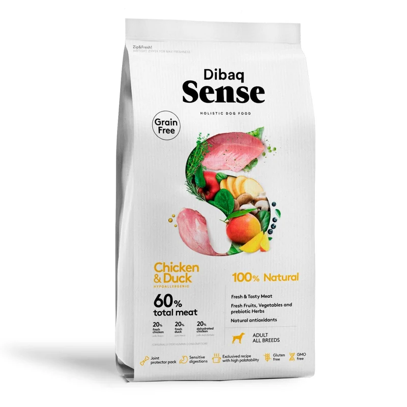 Dibaq Sense Pollo y Pato sin Cereales para Perros