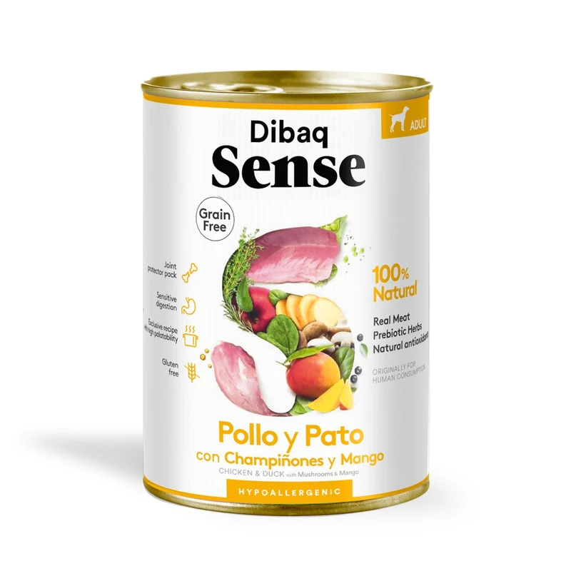 Dibaq Sense Pollo y Pato sin Cereales 380g
