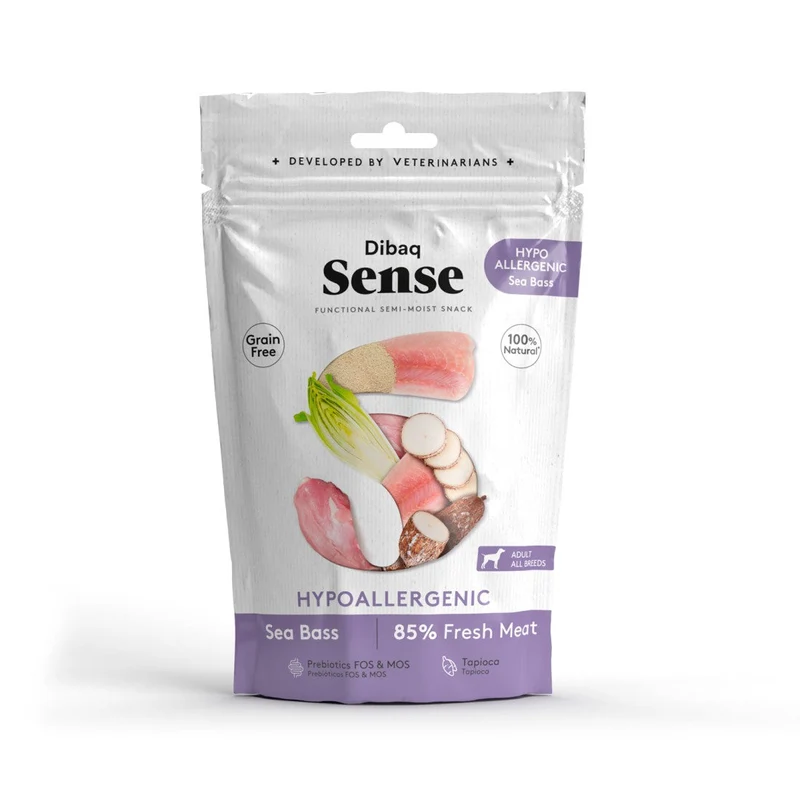 Dibaq Sense Snack Hipoalergénico Lubina 100g