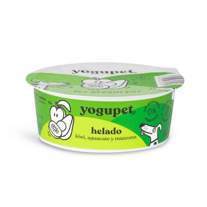 YoguPet Helado Green Kiwi y Manzana