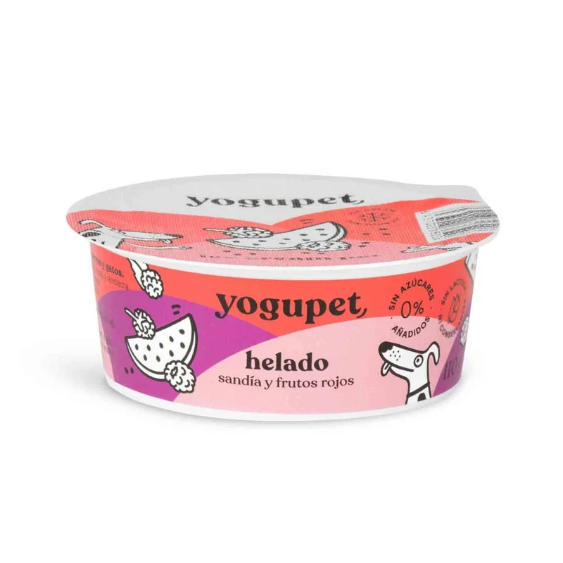YoguPet Helado Red Sandía y Frutos Rojos