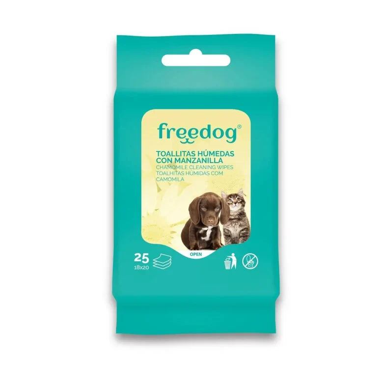Freedog Toallitas de Manzanilla