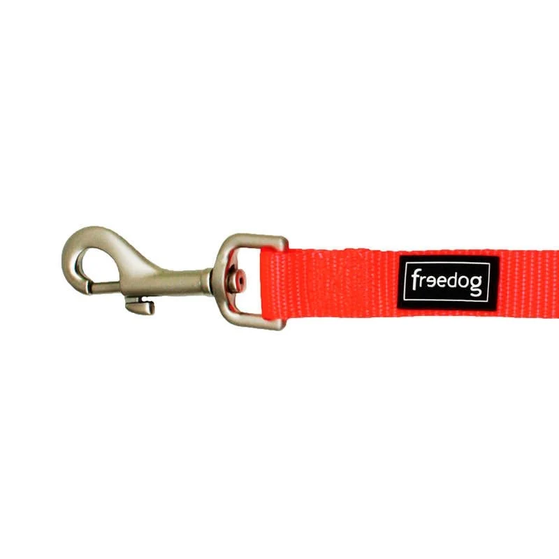 Freedog Correa Nylon Neon Naranja Fluor 120cm
