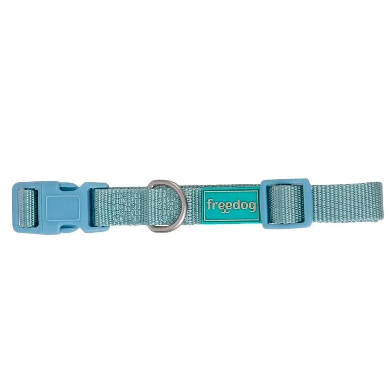 Freedog Collar Nylon Basic Azul Cielo 15mm 35-50cm