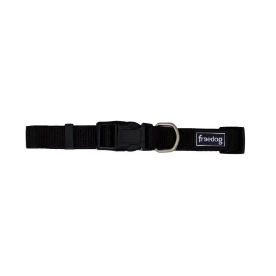Freedog Collar Nylon Basic Negro 1 ud