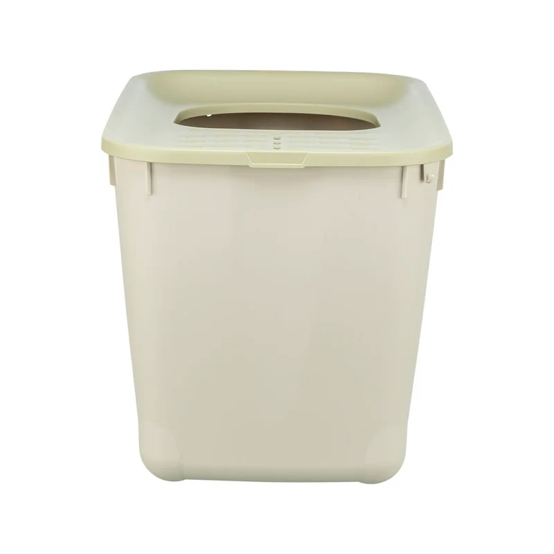 Cat Litter Box Trixie Hop-In 38 x 39 x 58 cm Green Grey Plastic