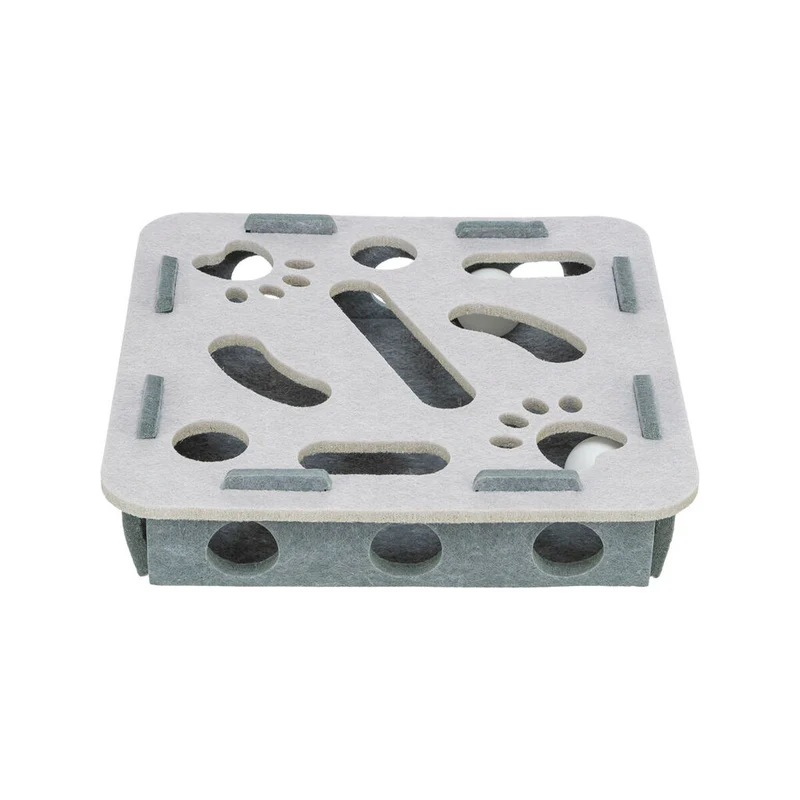 Cat toy Trixie Hole'n'Roll Box 30 x 30 x 7,5 cm Grey