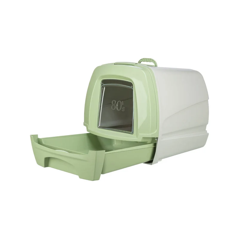 Cat Litter Box Trixie EasyDraw 46 x 57 x 48 cm Green Grey Plastic