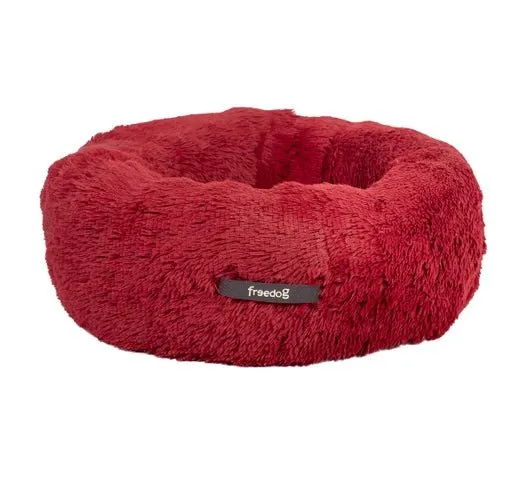 Freedog Cama Donut Roja 65x65cm