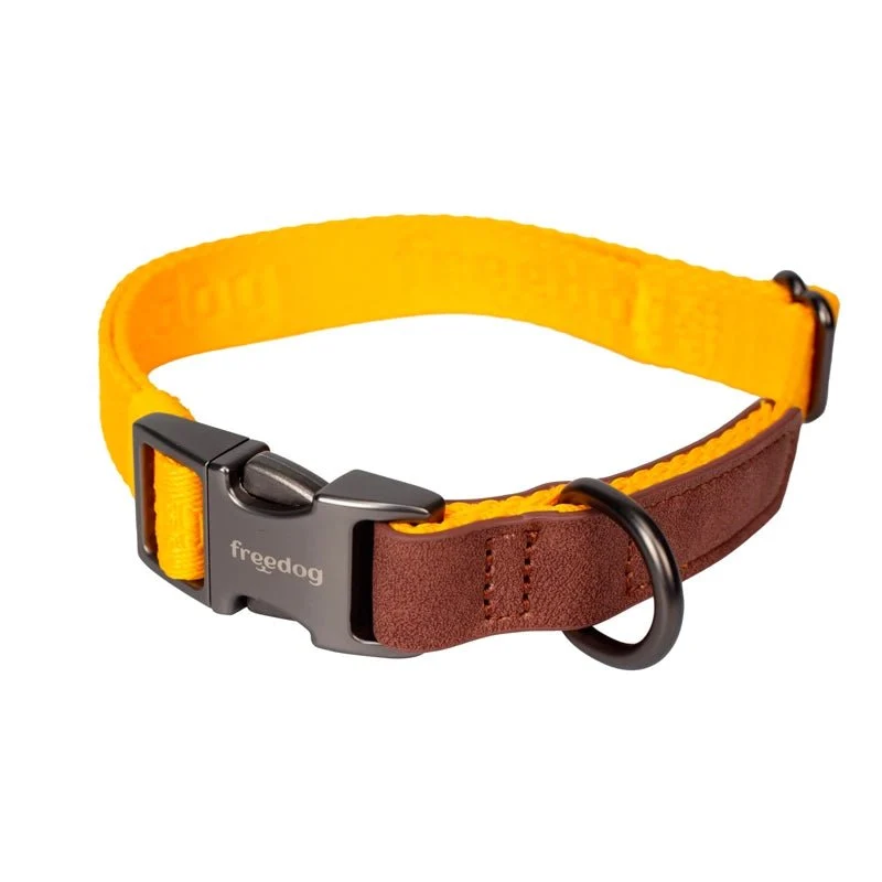 Freedog Linum Collar Ergonomico Amarillo Amanecer L 25MM x 45/66CM