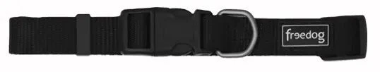 Freedog Collar Nylon Negro Ajustable 10g