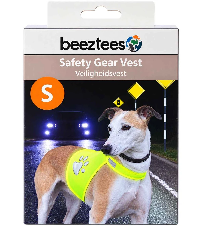 Beeztees Safety Gear Vest Chaleco Reflectante para Perro Talla S