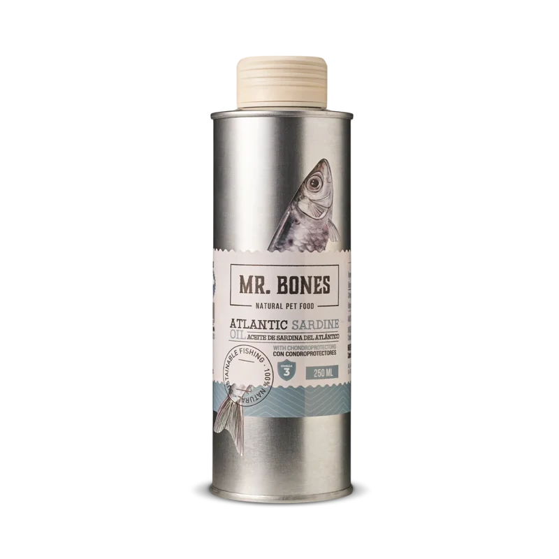 MR. BONES - Aceite de Sardina con condroprotectores para perro y gato