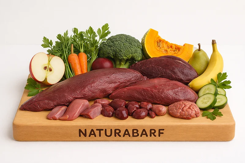 Menú BARF de Pato y Ciervo - NaturaBarf