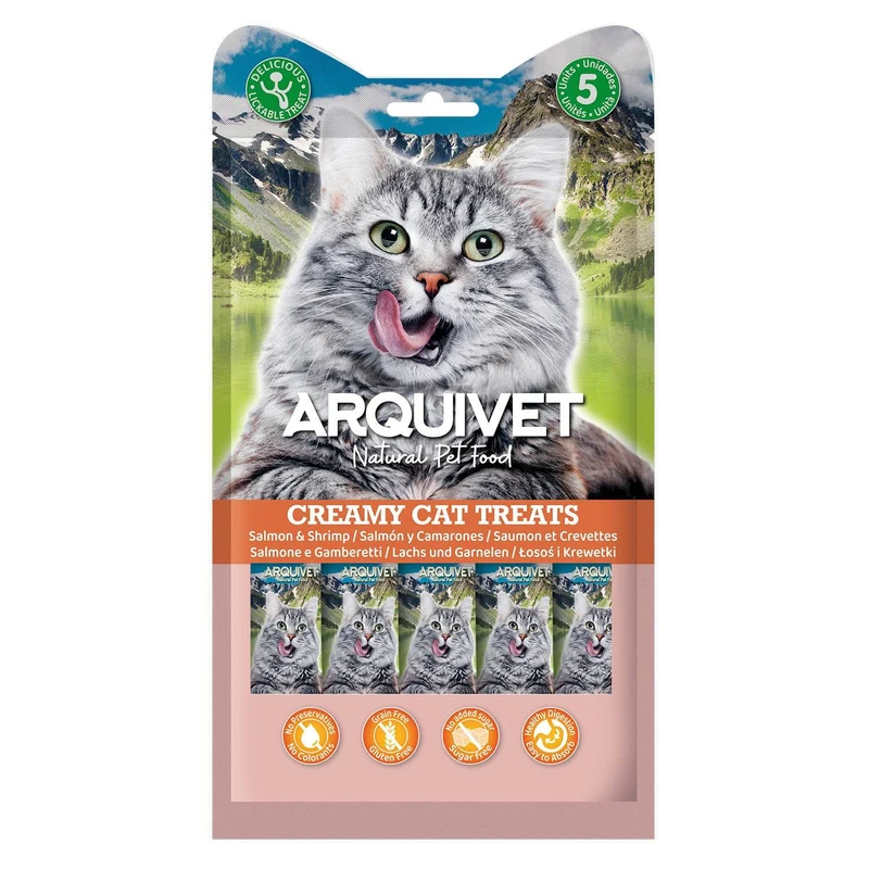 Arquivet - Snack cremoso de Salmón y Camarones