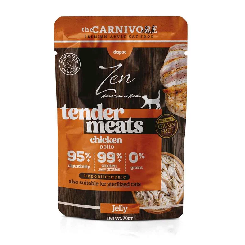 Zen Tender Meats Pollo en Gelatina para Gatos – 70g