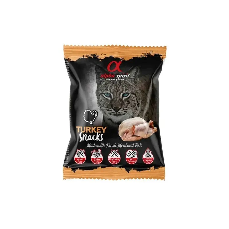 Alpha Spirit Snacks de Pavo para Gatos Snack 50g