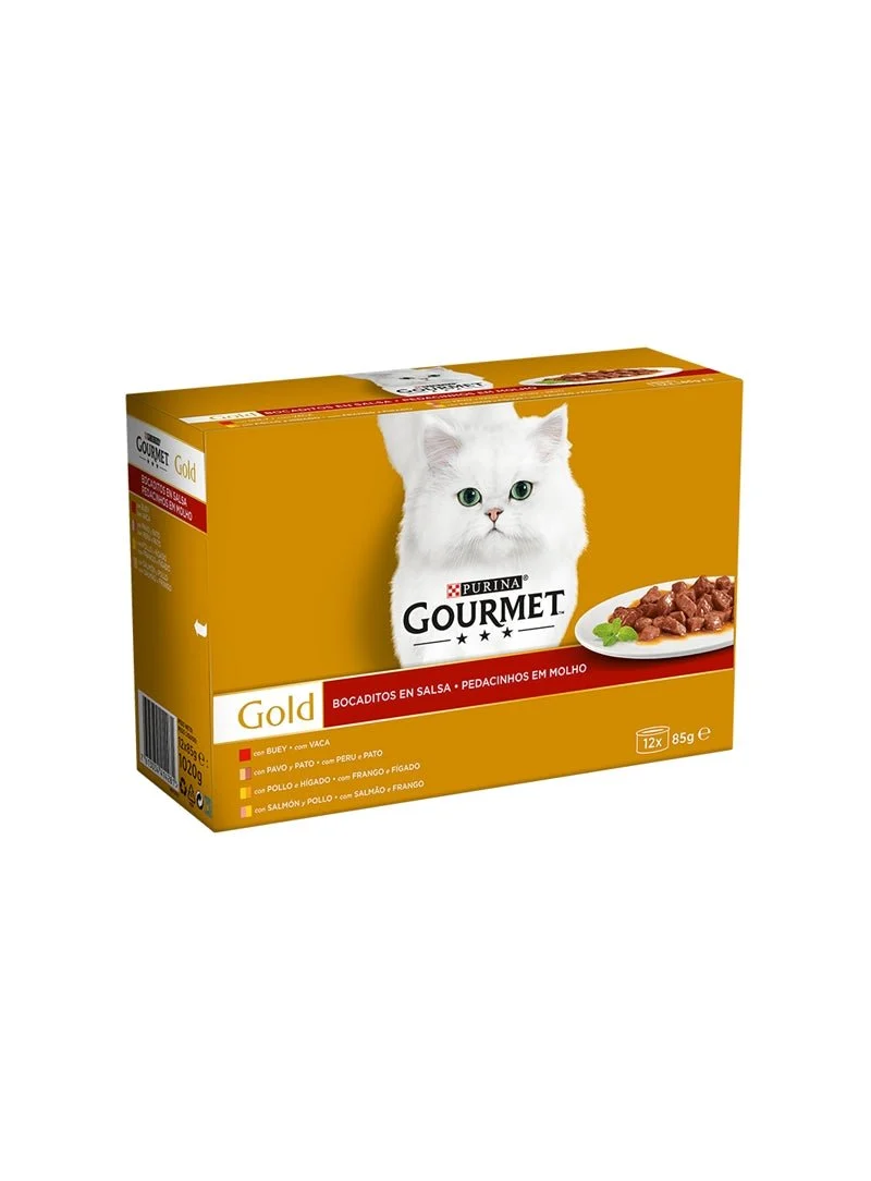 Purina Gourmet Gold Bocaditos en Salsa Surtido 12 x 85 g