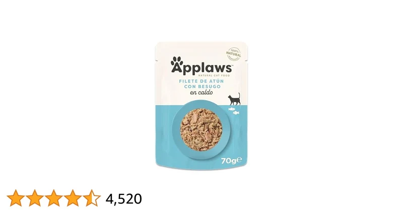 Applaws Filete de Atún y Salmón Comida Húmeda Gato 12 packs