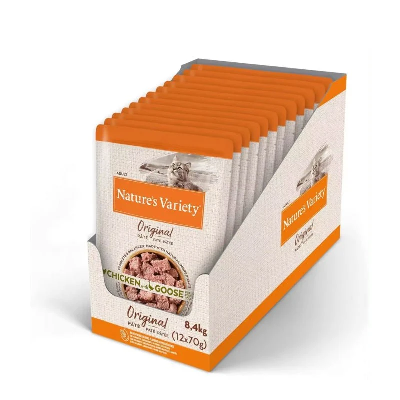 Nature's Variety Original Pouch Pollo y Ganso 12x70gr