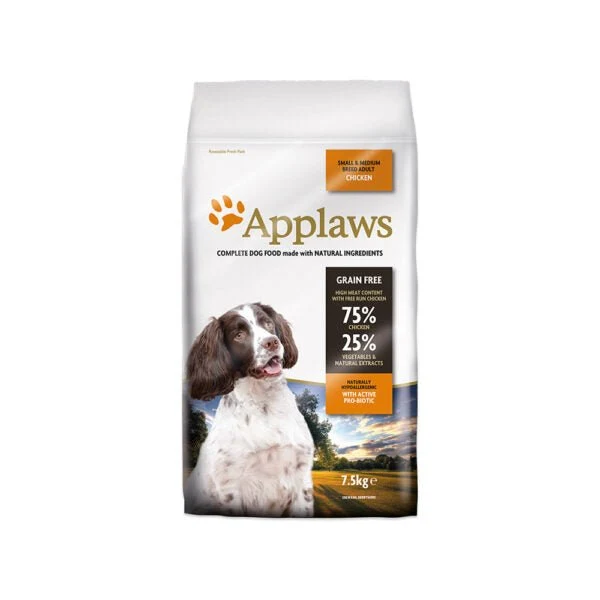 Applaws Dog Dry Adulto Razas Pequeñas y Medianas Pollo 7,5kg