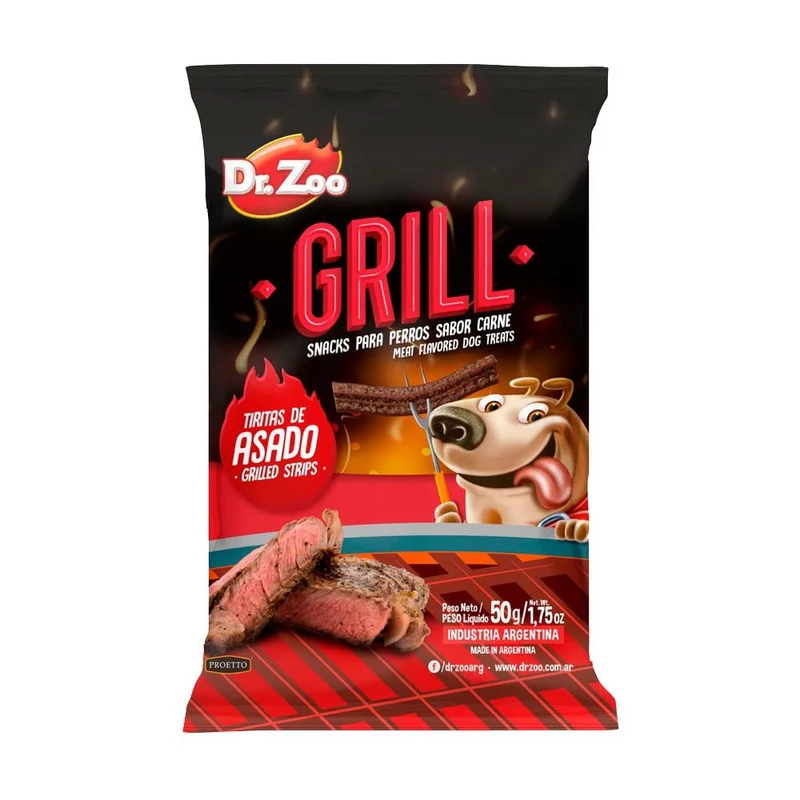 Drzoo Grill Asado Snack para Perros 12x50g