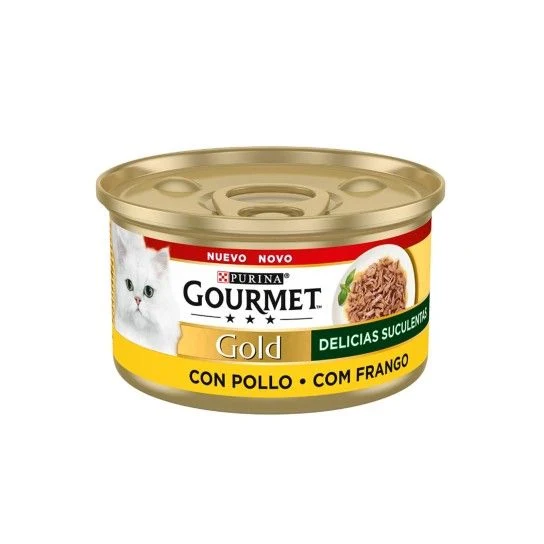 Purina Gourmet Gold Delicias Suculentas Pollo Alimento Húmedo 85g