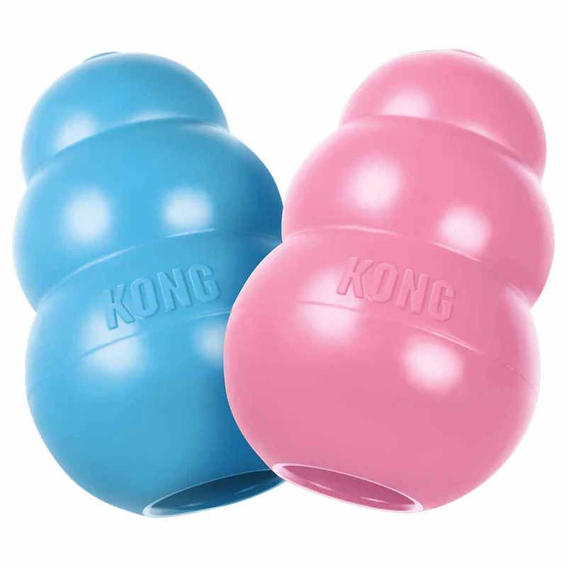 Kong Puppy Natural Teething Rubber Cone Chew Toy